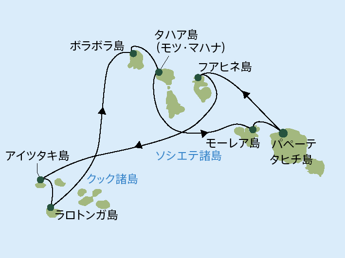 クック諸島とソシエテ諸島 Icruise 高級クルーズ専門デスク クック諸島とソシエテ諸島 Icruise 高級クルーズ専門デスク